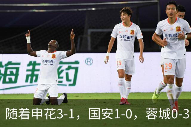 随着申花3-1，国安1-0，蓉城0-3海港，积分榜更新：争冠保级生变